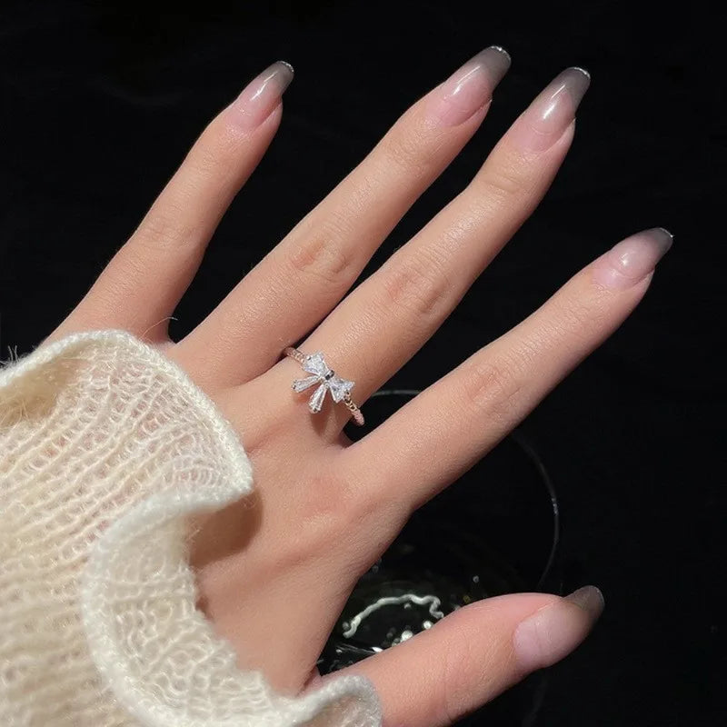 Bow Knot Open Ring for Women