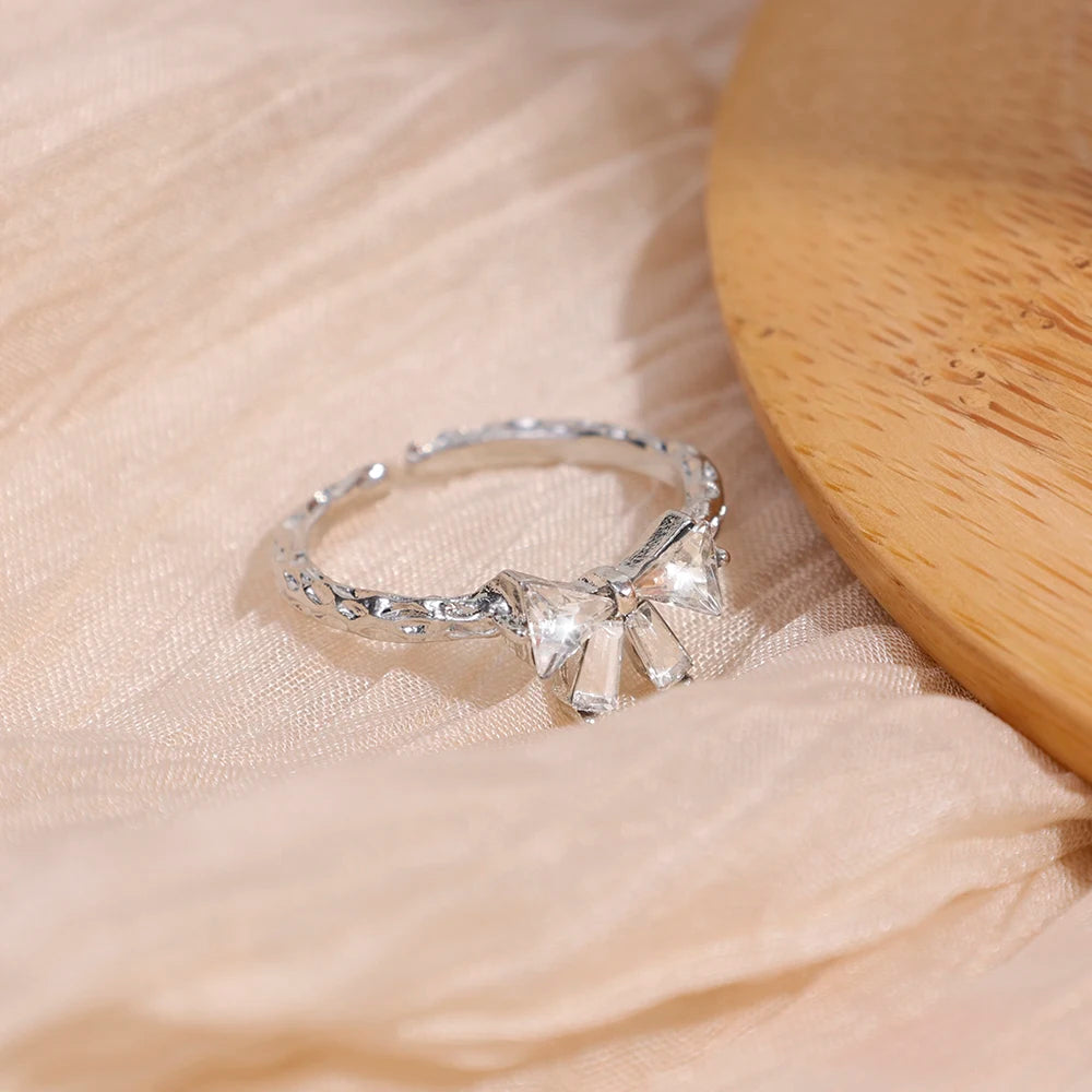 Bow Knot Open Ring for Women