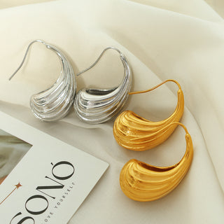 French Entry Lux Striped Earrings