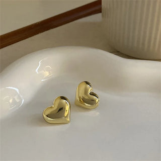 Love Heart Stud Earrings For Women