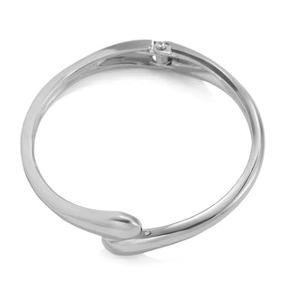 Wide Metal Bangle Ring for Women