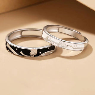 The Little Prince and Rose Couple Ring