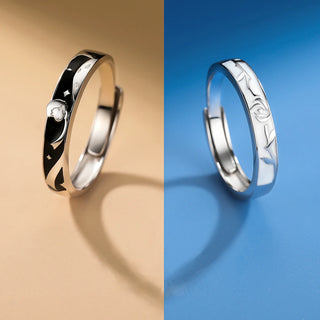 The Little Prince and Rose Couple Ring