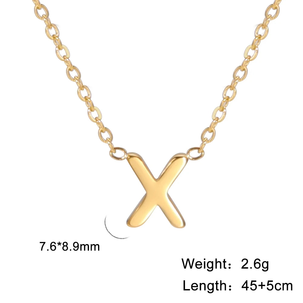 Minimalist Initial A-Z Letter Necklace for Women Alphabet Chains Jewellery, minimalist jewellery, minimalist initial pendant, gold plated minimalist pendant, gold plated jewellery, initial letter necklace, initial letter pendant, minimalist pendant, delicate pendant, initial gold plated jewellery for gift, gold plated jewellery for gift, minimal everyday gold plated jewellery, alphabet pendant, everyday fashion jewellery, initial letter necklace, initial letter gold plated pendant, X letter pendanr,