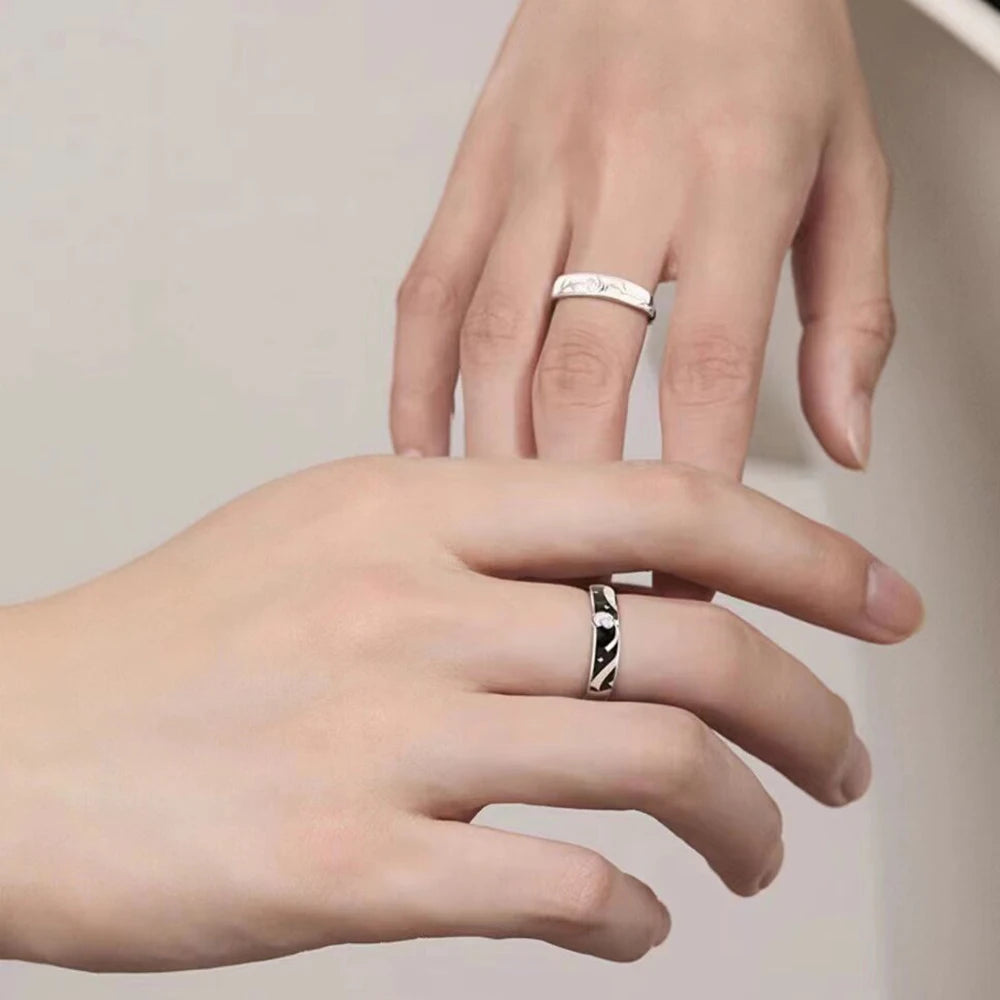 The Little Prince and Rose Couple Ring