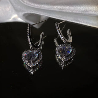 Elegant Heart Earrings For Women